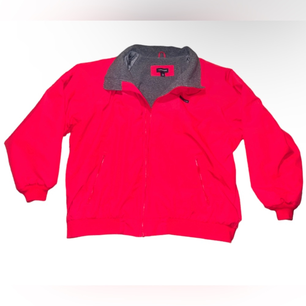 Lands End Fleece Lines Jacket| Red | Men | Size:XXL